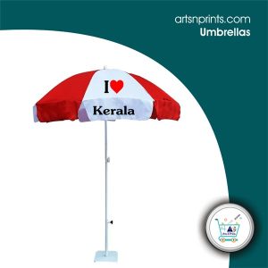 I LOVE Kerala Big sun protection Shopping stand outdoor Umbrella store in KeralaArtsNprints