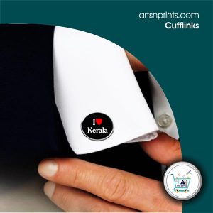 I LOVE Kerala Custom shirt cufflinks by KeralaArtsNprints
