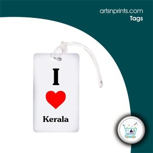 I LOVE Kerala custom luggage bag tags by KeralaArtsNprints
