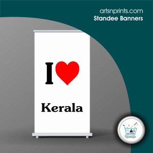 I LOVE Kerala custom printed standee roll up banners by KeralaArtsNprints