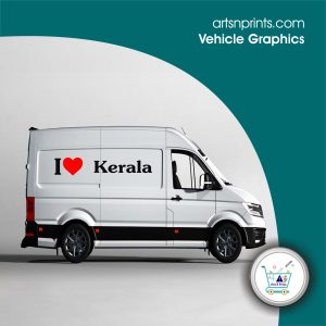 I LOVE Kerala custom vinyl sticker for vehicle byKeralaartsnprints