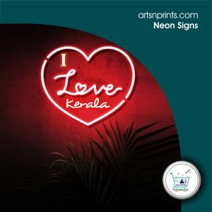 I LOVE Kerala neon sign maker by KeralaArtsNprints
