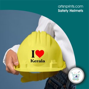 I LOVE Kerala safety helmet custom printed by KeralaArtsnprints