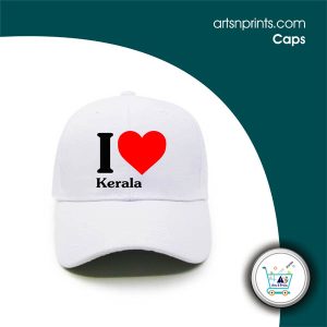 I Love Kerala Custom printed cap by artsNprints