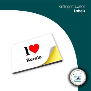 I love KERALA custom stick labels manufacturer artsNprints