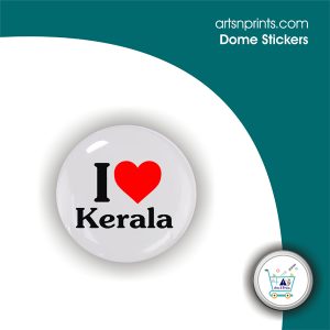 I love KERALA customised dome epoxy stickers by artsNprints